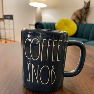 Rae Dunn Coffee Snob Mug—Blue!
